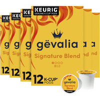 Gevalia Signature Blend Mild Light Roast K-Cup Coffee Pods (72 Pods, 6 Boxes Of 12)
