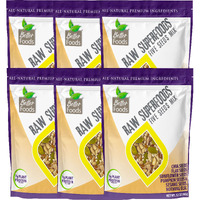 Betterfoods Raw Superfoods Five Seeds Mix | Pumpkin, Sunflower, Chia, Flax, Sesame Seeds Blend For Salads & Snacking | 7G Protein, 1G Net Carbs, High Fiber, Non-Gmo, Gluten & Soy-Free | 32Oz, 6 Pack