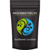 Prescribed For Life Sunflower Lecithin Powder | Unbleached, Gluten Free, Vegan, Non-Gmo, Soy Free, Kosher | Naturally Rich In Choline & Essential Fatty Acids (4 Oz / 113 G)