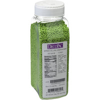 Decopac Lime Green Sprinkles | Extra Large 26Oz Pack | Cake Sprinkle Mix, Fancy Sprinkles For Cake Decorating, Handheld Container, Candy Sprinkles, Cake Sprinkles - Lime Green