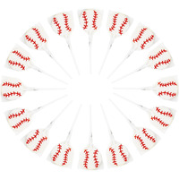 Baseball Lollipops Suckers Sports Pops For Birthday, Sports Event Or Baseball Party Favor, Individually Wrapped 12 Pack