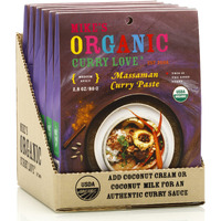 Organic Massaman Curry Paste - Authentic, Vegan, Dairy-Free, And Sugar-Free - Made In Thailand | 6 X 2.8 Oz Pouches