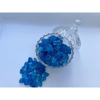 Sweetglob Old Fashioned Large Rock Sugar Candy Gems, Lump Sugar Rock Crystals (Blue Raspberry, 1 Pound)