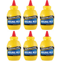 Plochman's Original Mild Classic Yellow Mustard, 10.5 Oz (6 Pack)