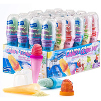 Ice Cream Cone Shaped Candy Dippers 24-Pack - Candy Pop With Flavored Candy Powder Cones In Assorted Colors (Kosher, Net Wt 13.55 Oz, 384G)