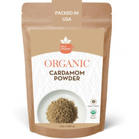 Spicy Organic Ground Cardamom 3 Lbs. - Fresh And Aromatic Cardamom Seed Powder For Cooking, Baking, Seasoning, And Tea - Usda Certified Organic, Kosher, And Non-Gmo