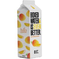 Boxed Water 16.9 Oz. (12 Pack) Mango Flavored Water - Purified Drinking Water In 92% Plant-Based Boxes - Zero Calories & Sugar Free, More Sustainable Than Plastic Bottled Water