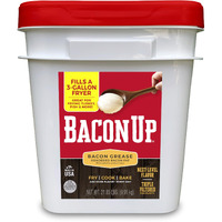 Bacon Up? Bacon Grease For Cooking - 21.85Lb Tub Of Authentic Bacon Fat For Cooking, Turkey Frying And Baking - Triple-Filtered For Purity, No Carbs, Gluten-Free And Shelf-Stable