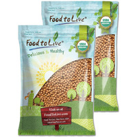 Food To Live Organic Garbanzo Beans, 20 Pounds - Dried Chickpeas, Non-Gmo, Kosher, Raw, Sproutable, Bulk