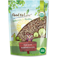 Food To Live Organic Tri-Color Quinoa, 5 Pounds - Non-Gmo, Three-Color Blend Of White, Black, And Red, Whole Grain, Non-Irradiated, Kosher, Vegan, Sproutable, Sirtfood, Good Source Of Fiber, Protein