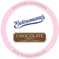 Entenmann's Chocolate Donut Flavored Coffee Pods, Medium Roast Single Serve Chocolate Coffee Pods For Keurig K Cups Brewer Machines, 20 Count