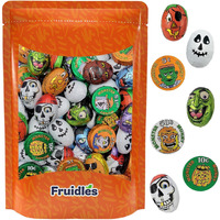 Fruidles Halloween Tricky Treat Master Bag, Trick-Or-Treat Party Bag Fillers, Individually Wrapped In Multi-Color Design Foils, Kosher Certified (1 Pound)