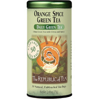 The Republic Of Tea, Orange Spice Green Tea, 50-Count