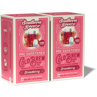 Southern Breeze Cold Brew Sweet Tea Strawberry Iced Tea With Black Tea And Zero Carbs Zero Sugar, 20 Individually Wrapped Tea Bags (Pack Of 2) Southern Sweet Tea Iced Tea Beverage