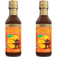 San-J - Gluten Free Orange Sauce - Bright And Sweet Sauce For Cooking - Non-Gmo - 10 Oz. Bottles - 2 Pack