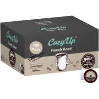 Cozy Up | French Roast Single-Serve Coffee Pods Compatible With Keurig K-Cup Brewers | Extra Dark Roast Coffee | 100-Count