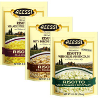 Alessi Autentico, Premium Seasoned Risotto, Italian Arborio Rice, Easy To Prepare, 8Oz (Variety Pack, Pack Of 3)