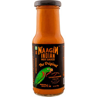 Naagin Indian Hot Sauce - The Original (230G, 8.11 Oz) | Classic Hot & Sweet Sauce | Medium Spicy | Instant Taste Upgrade | 100% Vegan | No Artificial Colour & Flavours | Made In India