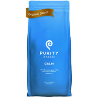 Purity Coffee Calm Decaf Medium Roast Whole Beans - Usda Certified Organic Specialty Grade Arabica Swiss Water Processed Decaffeinated - Third Party Tested For Mold, Mycotoxins, Pesticides - 5 Lb Bag