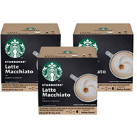 Dolce Gusto Starbucks Coffee, Latte Macchiato, (Packaging May Vary) 12 Count, Pack Of 3