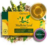 Gya Tea Co Mullein Leaf Herbal Tea K Cups For Keurig - Caffeine-Free Smooth Tea K Cups For Keurig - Kickstart The Day With Tea Pods For Keurig - Herbal Tea K Cup Tea Pods For Keurig Tea Gift Set