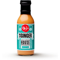Gojo Hibachi Miso Ginger Dressing & Sauce I The Original Gojo Japanese Steakhouse Salad Dressing, Dress Up Salads, Dip Fresh Veggies & Marinate Meats, Create Quick Asian Food Dishes At Home | 12Oz Miso Ginger (Single)