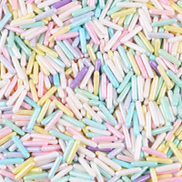 Sprinkles For Cake Decorating 3.5 Ounce Edible Mini Sugar Rods Sprinkles For Cookie, Cupcake Topper, Ice Cream, Candy, Chocolate Decorations For Wedding Party Anniversary Celebration