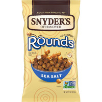 Snyder's Of Hanover Pretzels, Rounds, Sea Salt, 12 Oz