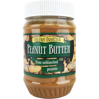 Trader Joe's Creamy Unsalted Peanut Butter From Unblanched Peanuts