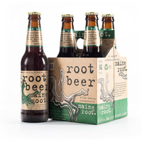Maine Root Hand Crafted Root Beer Soda, 12 Fl Oz (12 Glass Bottles)