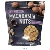 Kirkland Dry Roasted Macadamia Nuts With Sea Salt 680G (1.5 Lb)