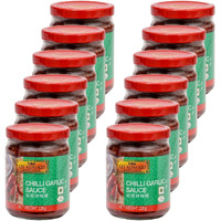 Lee Kum Kee Chili Garlic Sauce Glass Bottle,8 Ounce (Pack Of 12)