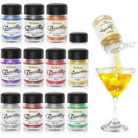 Edible Glitter For Drinks 10+2Colors: Simekko Food Grade Edible Luster Dust For Cakes, Drinks, Strawberries And Fondant, Vegan & Sugar & Gluten Free (3 Gram Each Bottle)