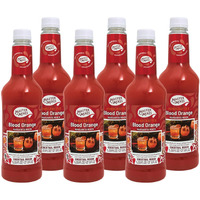 Master Of Mixes Blood Orange Margarita Drink Mix, Ready To Use, 1 Liter Bottle (33.8 Fl Oz), Pack Of 6