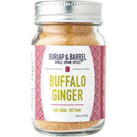 Burlap & Barrel Buffalo Ginger - Spicy, Fruity And Intense Heirloom Ginger Powder With A Bite - Add To Stir Fries, Soups, And Teas - Mother's Day Gift Ideas - 1.8Oz Glass Jar