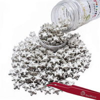Se Si&Moos Edible Silver Star Sprinkles Edible Silver Stars For Cake Decorating Silver Edible Stars Silver Sprinkles Large Star Sprinkles For Cake Decorating Silver Stars For Cookies Space Themed Star Sprinkles 3 Oz With Tweezers
