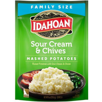 Idahoan Sour Cream And Chives Mashed Potatoes, Family Size 8 Oz (Pack Of 8)