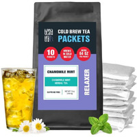 Tiesta Tea - Chamomile Mint Cold Brew, Premium Loose Leaf Blend, Non-Caffeinated Iced Tea, 10 Cold Brew Tea Packets - Brews One 64Oz Pitcher