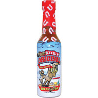 Kickin' Original Habanero Hot Sauce With Serrano And Habanero Peppers - 5 Oz - Perfect Habanero Sauce For The Hot Sauce Fan And The Hot Sauce Challenge- Try If You Dare!