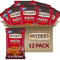 Snyder's Of Hanover Pretzel Pieces, Hot Buffalo Wing, 11.25 Oz (Pack Of 12)