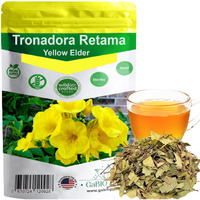 Gabio Green-Tronadora Retama, 16 Oz/ 1 Pound Gr Premium Quality Tronadora Tea, Resealeble Bag, Yellow Elder Herbs, Tronadora Hierba Non Gmo, Resealable Bag. 16 Oz/ 1 Pound