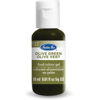 Satin Ice Food Color Liquid Gel, 0.61 Fl Oz Bottle, Olive Green