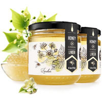 Honigma Raw Linden Honey | Exquisite Taste | 100% Pure | Unpasteurized | Unfiltered | Partially Crystallized | 250G/8.8Oz