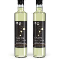 Solspring Biodynamic White Wine Vinegar, 16.9 Fl. Oz. (500 Ml), Unpasteurized, Crafted In Greece, Certified Usda Organic, Regenerative, Vegan, Gluten Free, Soy Free, Dr. Mercola