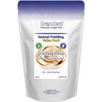 Gramzero Butterscotch Sugar Free Pudding Mix 12-Pack, Great For Nutrition Club Meal Replacement Shakes, Low Calorie Dessert, Stevia Sweetened