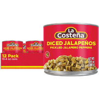 La Costea Diced Jalapeo Peppers, 13.4 Ounce Can (Pack Of 12)