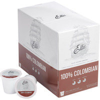 Ellis Coffee - 100% Colombian - Medium Roast - Single Serve Coffee Pods - For Use In Most K-Cups And Keurig 2.0 Brewers - 24 Coffee Pods