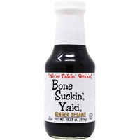 Bone Suckin' Yaki, Ginger Sesame, 13.25 Oz. The Perfect Blend Of Zesty Ginger, The Nutty Taste Of Sesame & The Smooth Finish Of Tamari, Adds An Unforgettable Flavor To Any Dish - 1 Pc