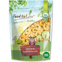 Food To Live Organic Banana Chips, 2 Pounds Sweetened, Unsulfured, Non-Gmo, Kosher, Vegan, Bulk