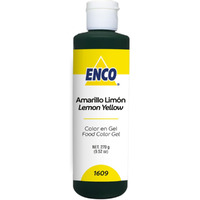 Enco Food Coloring Gel Yellow Lime 8.8 Oz (250G) Concentrated, Vegan